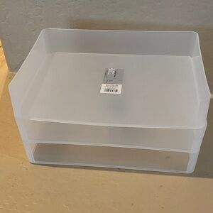 Clear Storage Organizer 3 bins